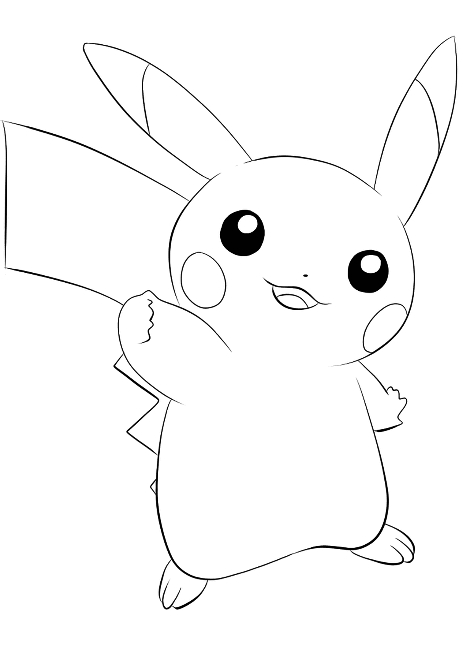 Pikachu Coloring Pages for Kids 81