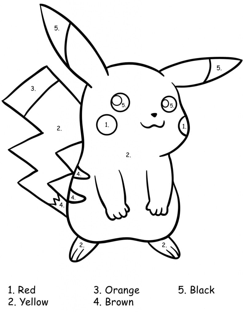 Pikachu Coloring Pages for Kids 87