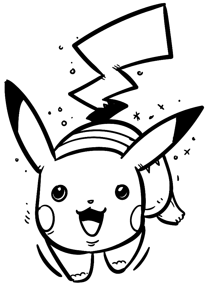 Pikachu Coloring Pages for Kids 88