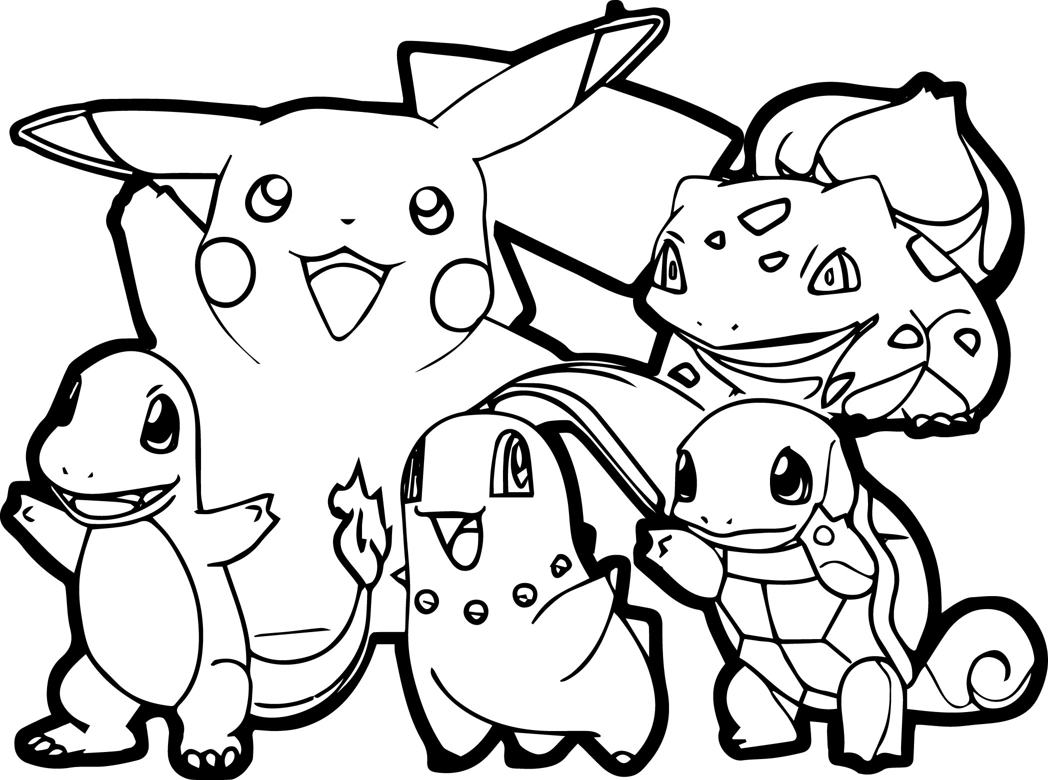 Pikachu Coloring Pages for Kids 89