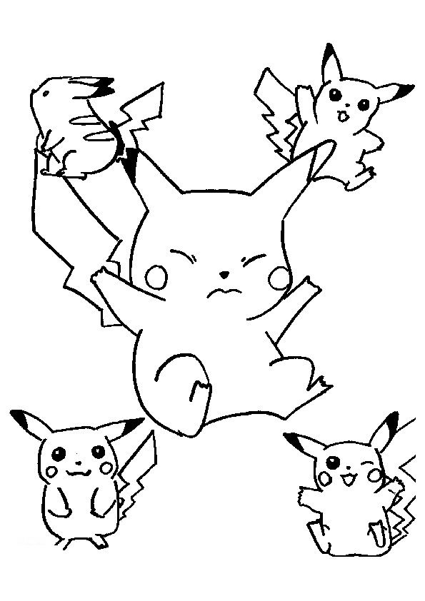 Pikachu Coloring Pages for Kids 95