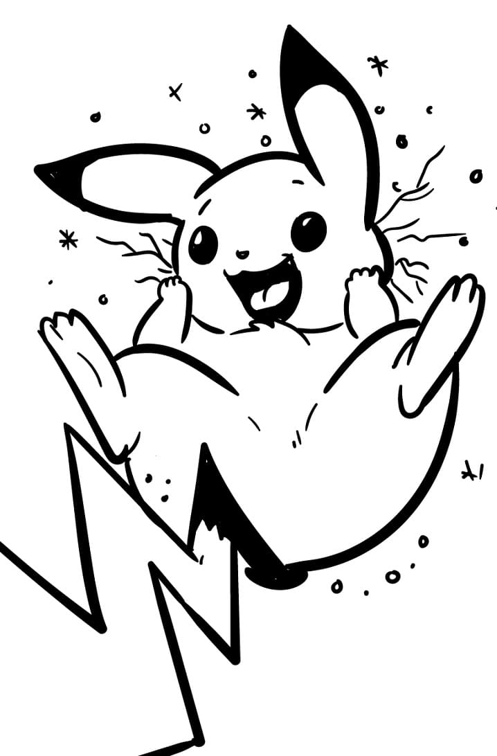 Pikachu Coloring Pages for Kids 97