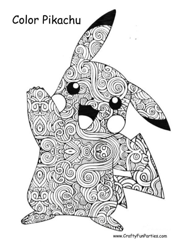 Pikachu Coloring Pages for Kids 98