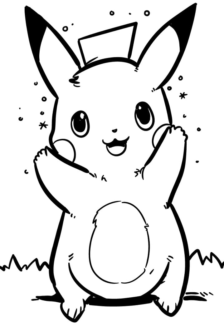 Pikachu Coloring Pages for Kids 99