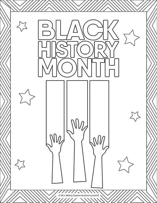 printable black history coloring pages