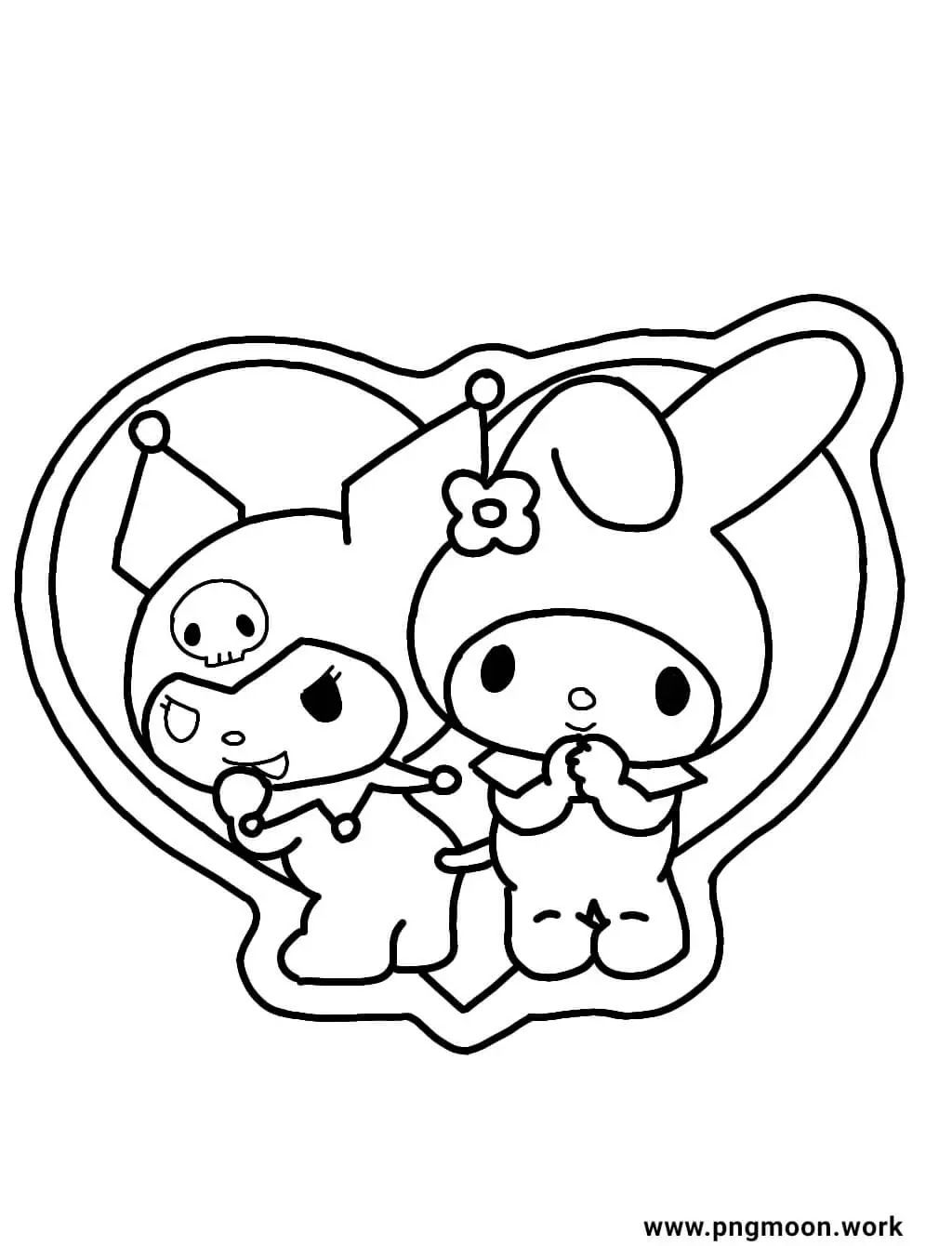 Sanrio Coloring Pages Printable Aesthetic 1