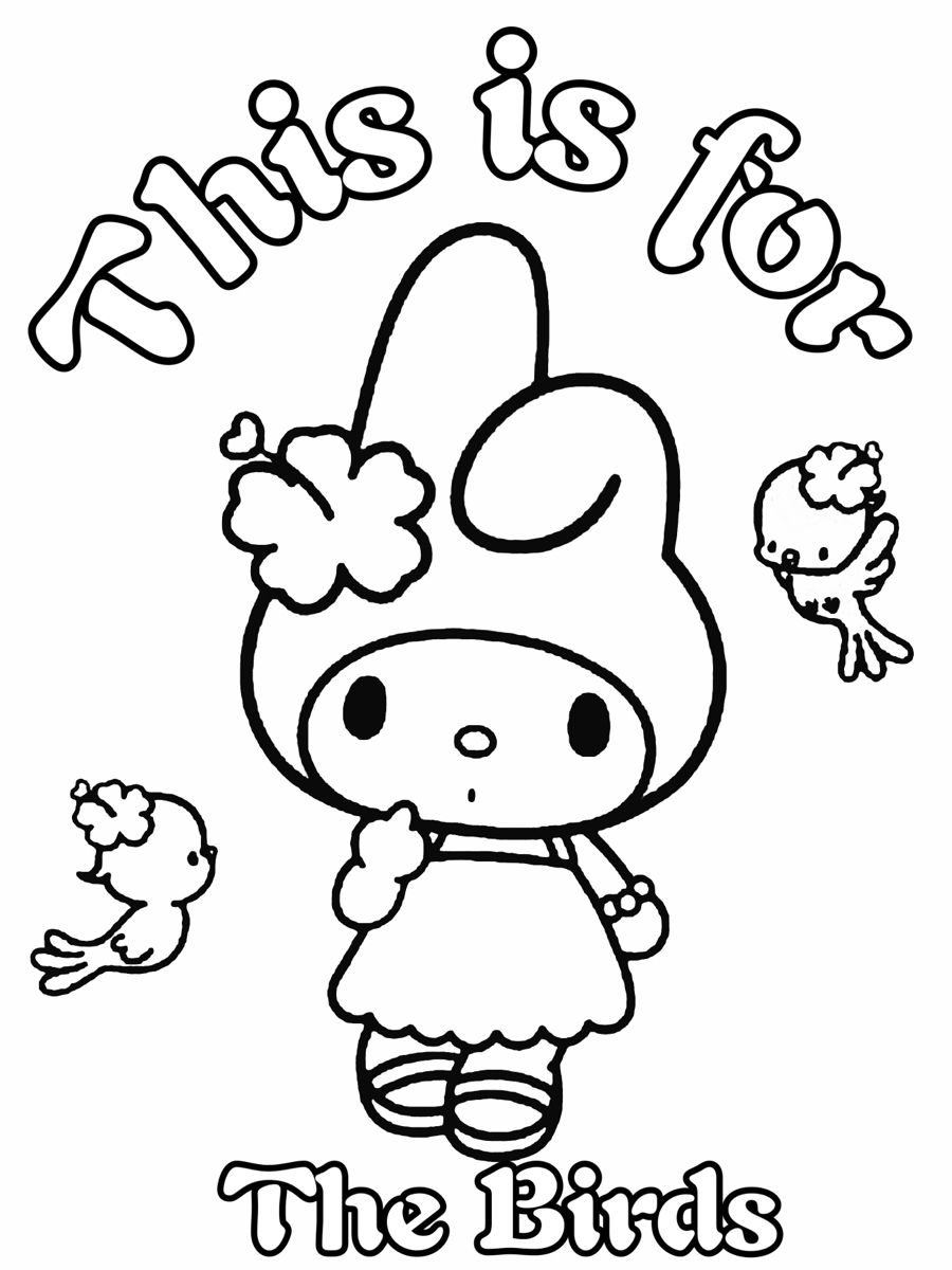 Sanrio Coloring Pages Printable Aesthetic 102