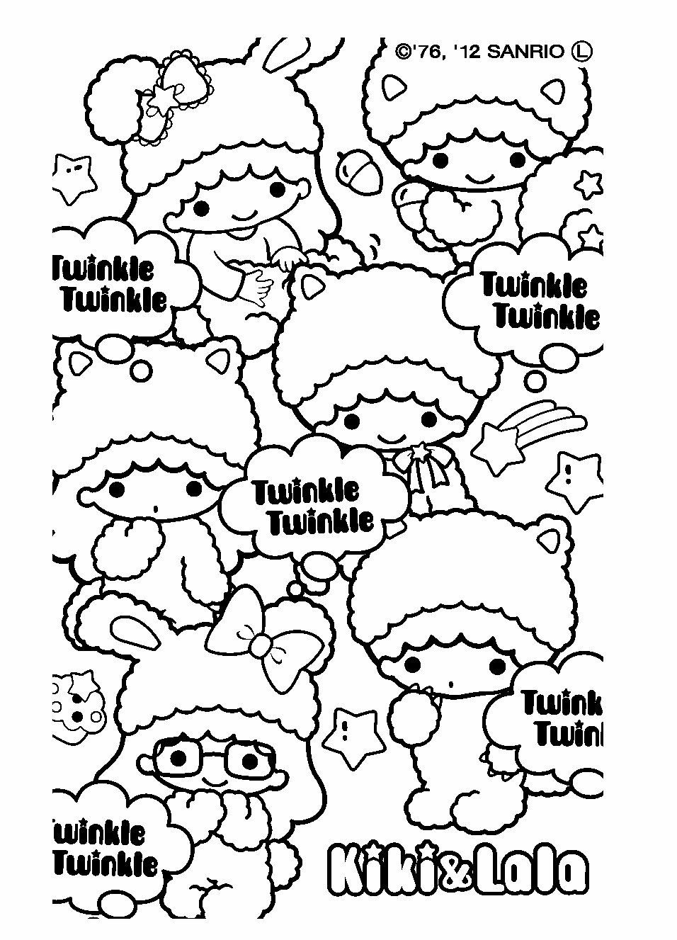 Sanrio Coloring Pages Printable Aesthetic 109