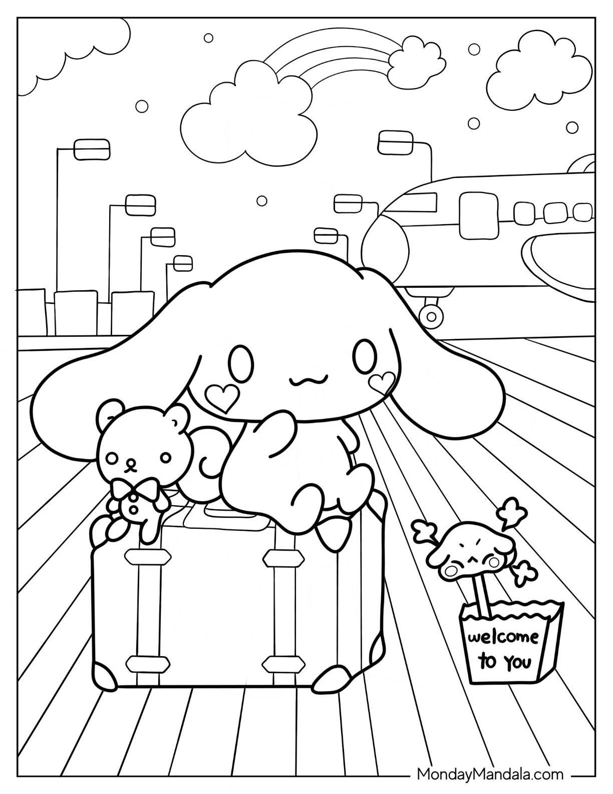 Sanrio Coloring Pages Printable Aesthetic 11