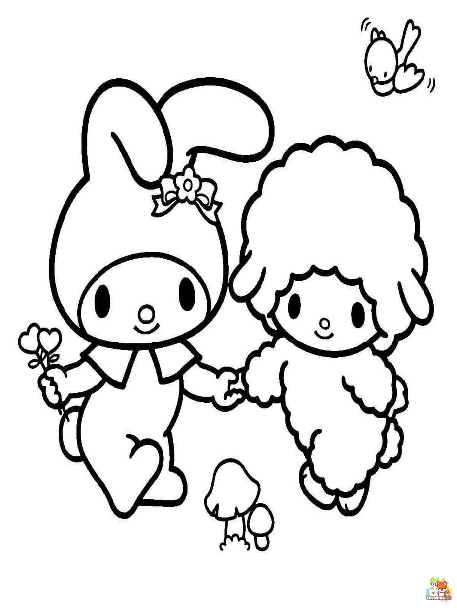 Sanrio Coloring Pages Printable Aesthetic 112