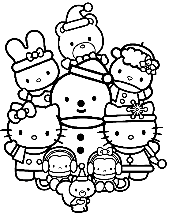 Sanrio Coloring Pages Printable Aesthetic 23