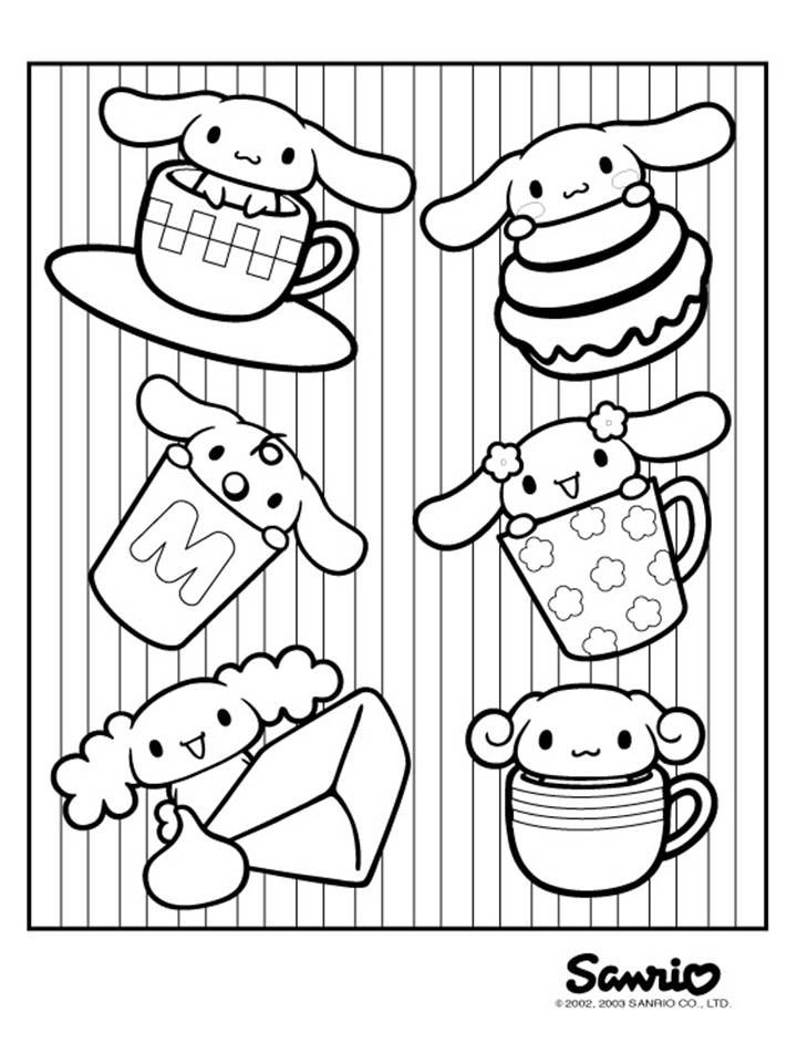 Sanrio Coloring Pages Printable Aesthetic 27