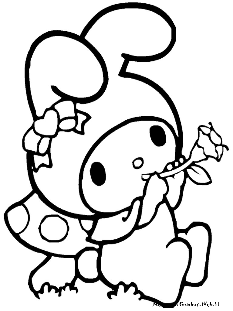 Sanrio Coloring Pages Printable Aesthetic 41