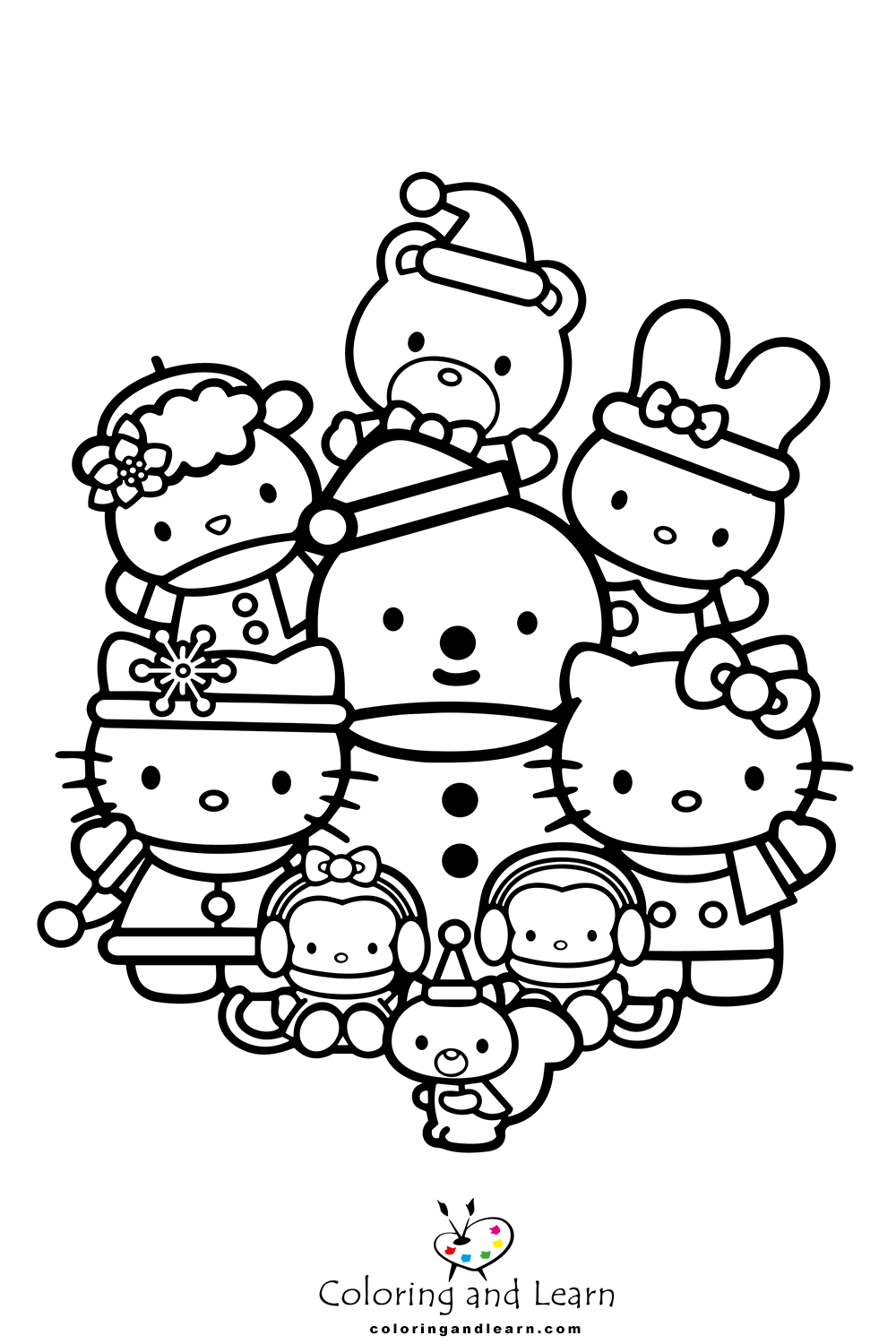 Sanrio Coloring Pages Printable Aesthetic 49