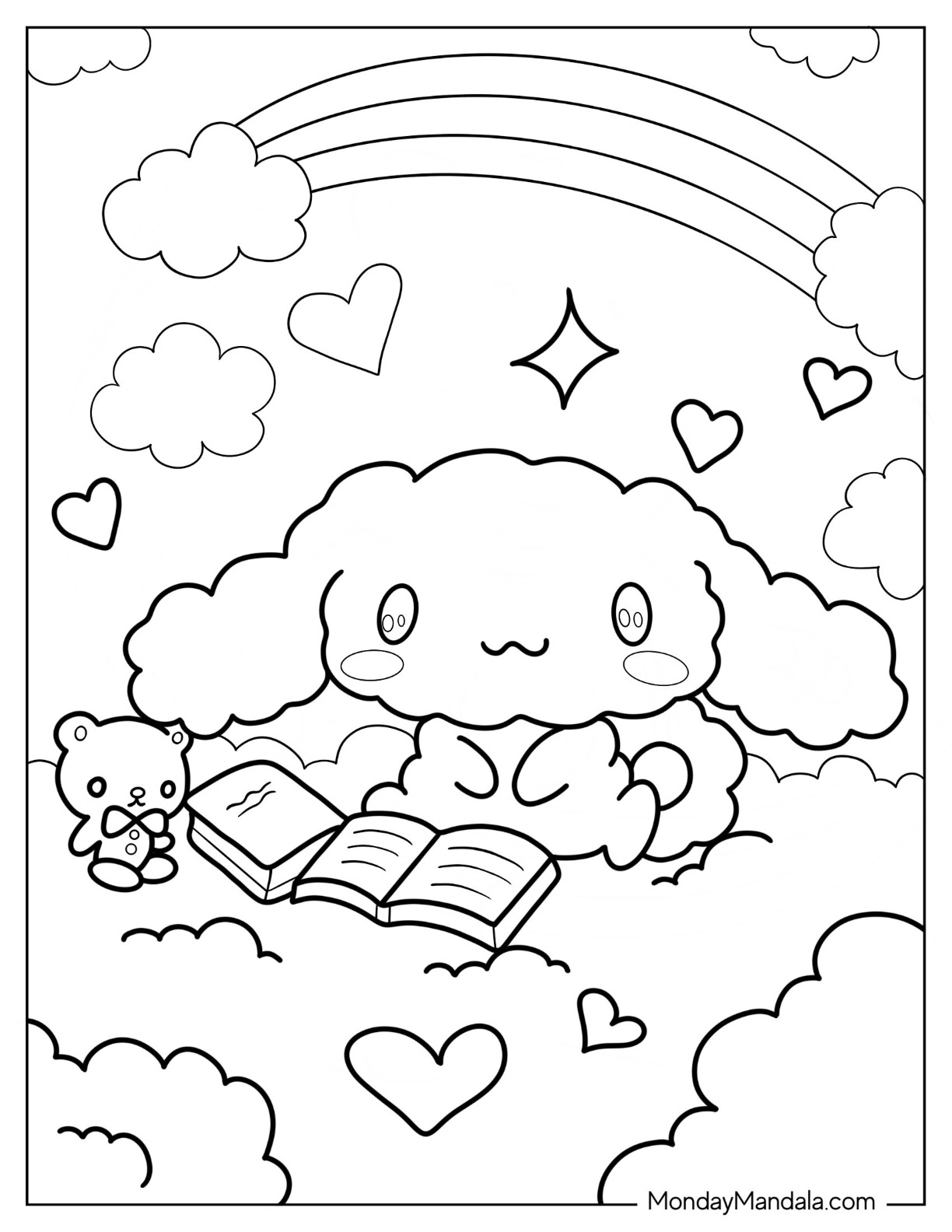 Sanrio Coloring Pages Printable Aesthetic 58