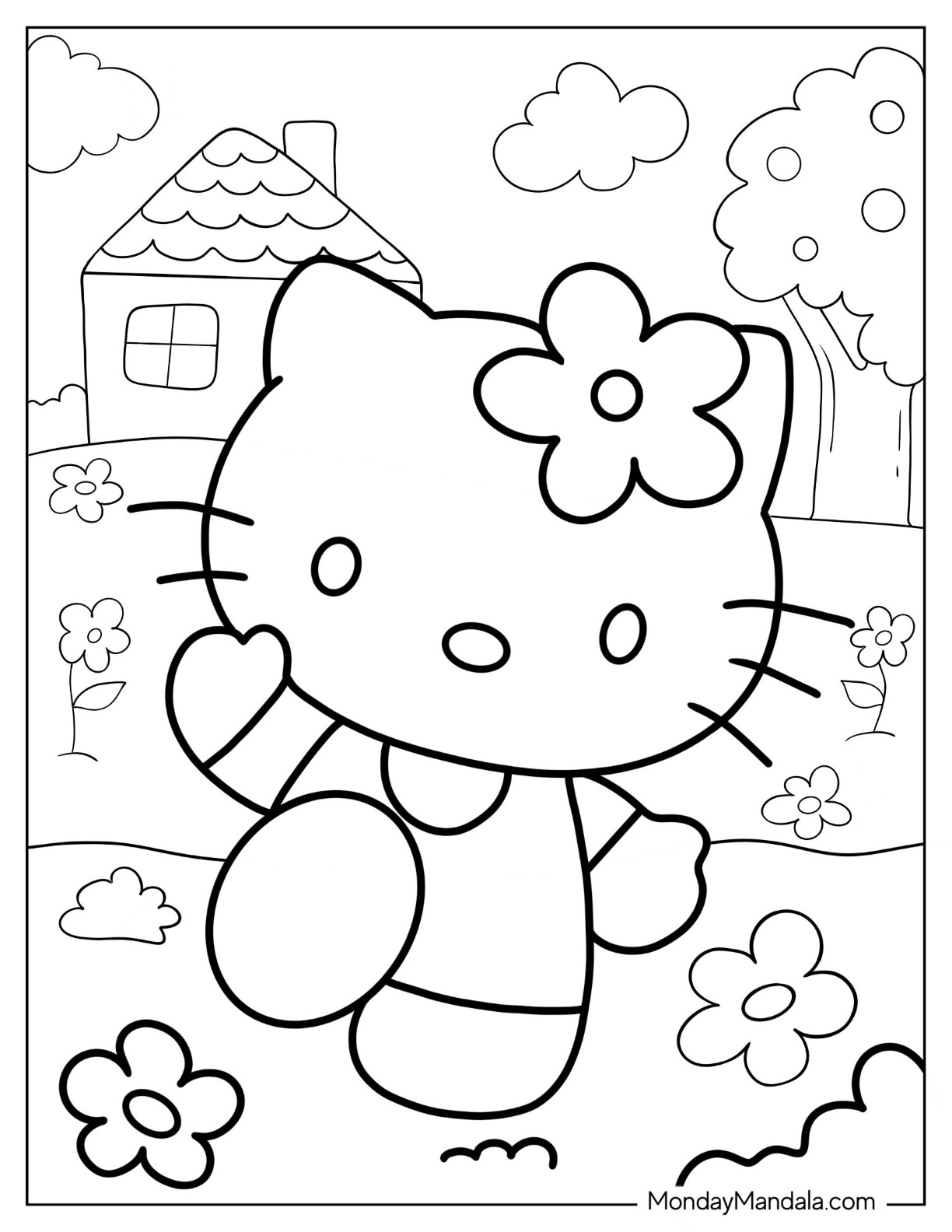 Sanrio Coloring Pages Printable Aesthetic 65