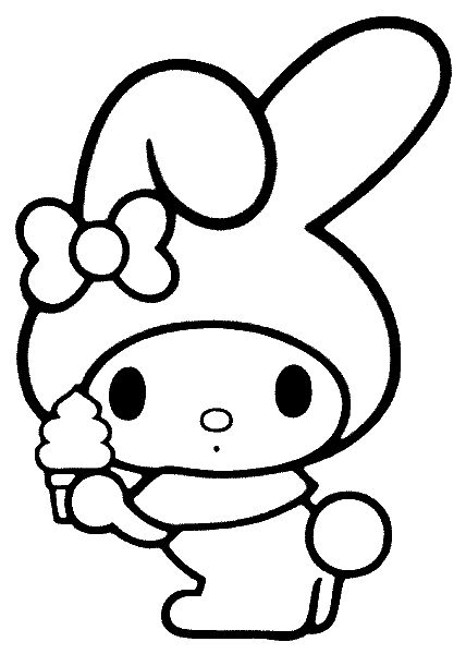 Sanrio Coloring Pages Printable Aesthetic 68