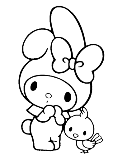 Sanrio Coloring Pages Printable Aesthetic 76