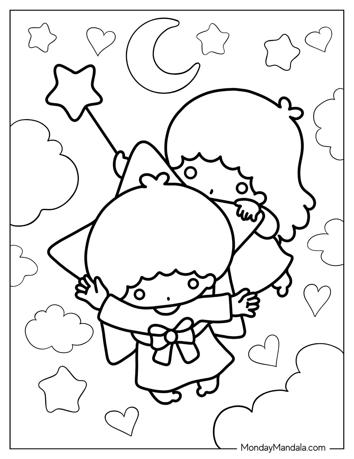 Sanrio Coloring Pages Printable Aesthetic 77