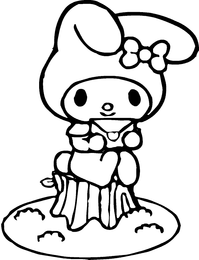 Sanrio Coloring Pages Printable Aesthetic 79