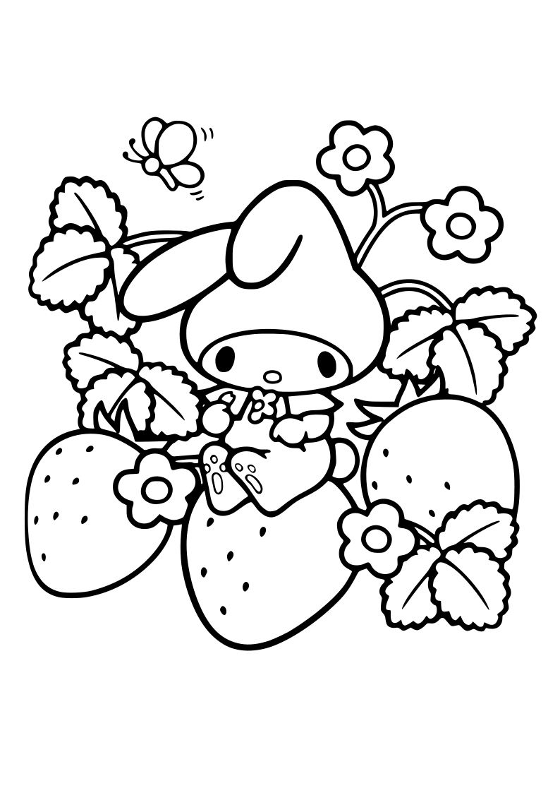 Sanrio Coloring Pages Printable Aesthetic 83