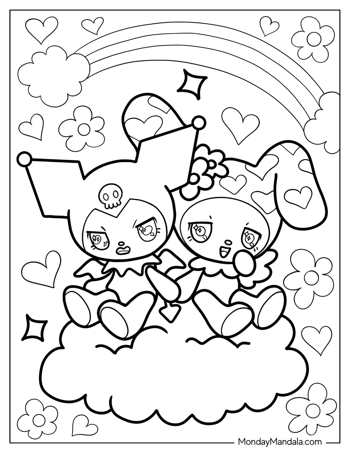 Sanrio Coloring Pages Printable Aesthetic 91