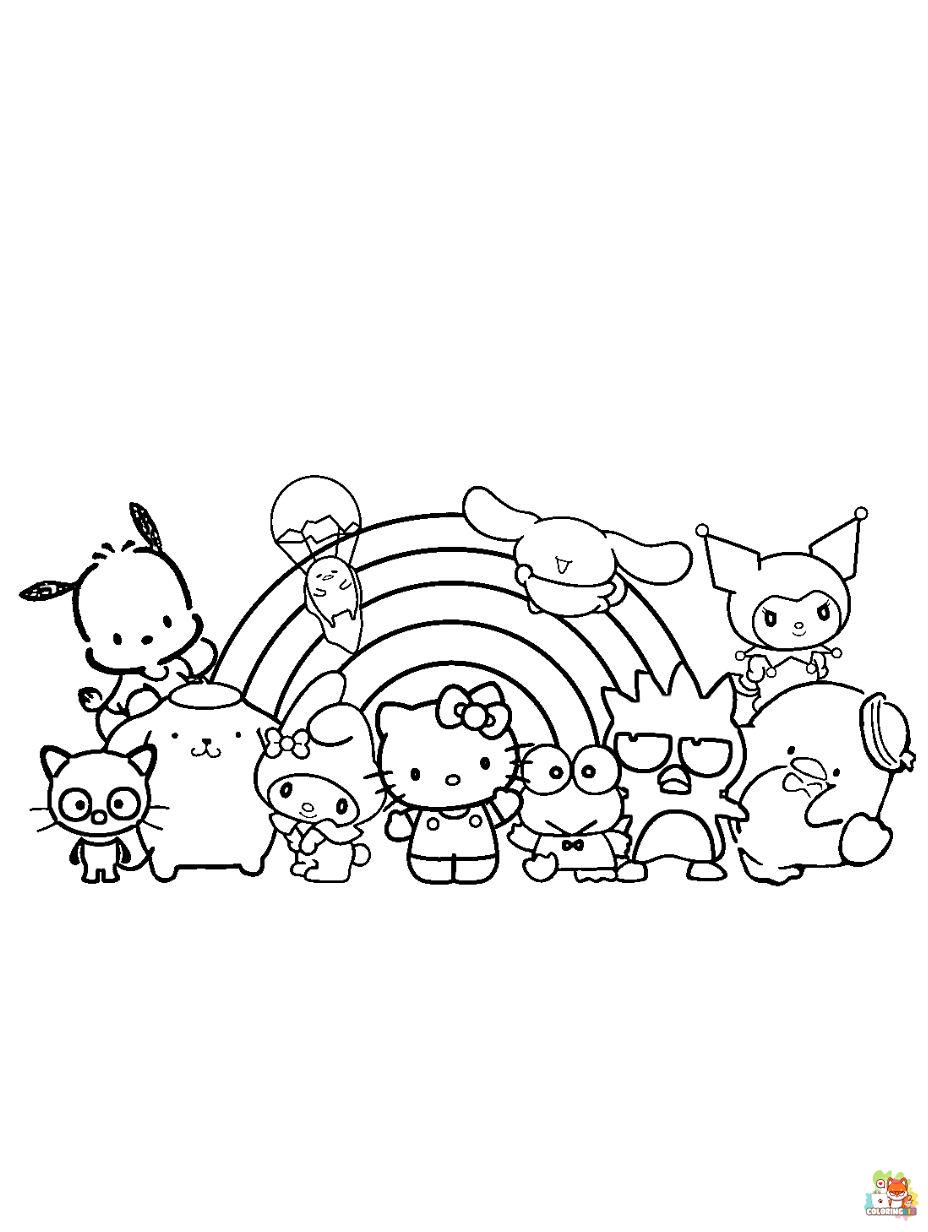 Sanrio Coloring Pages Printable Aesthetic 93