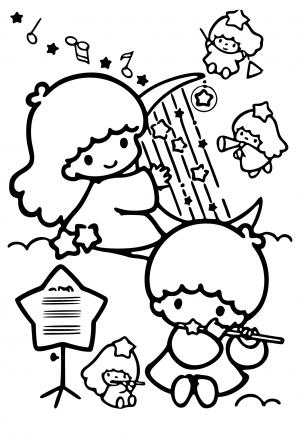 Sanrio Coloring Pages Printable Aesthetic 99