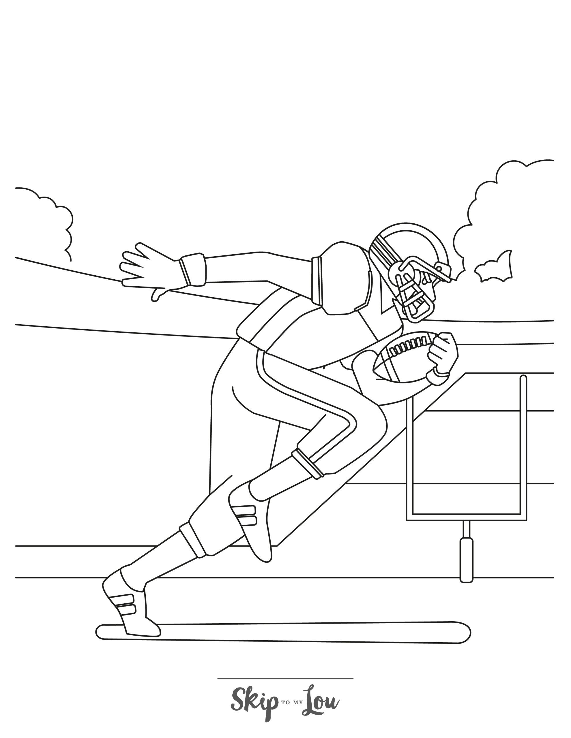 super bowl 57 coloring page