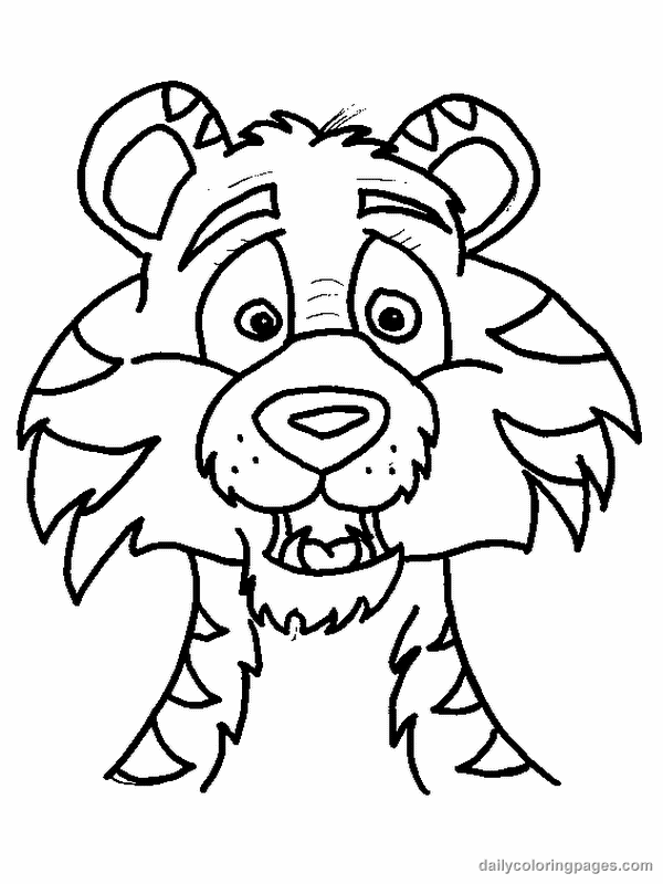 Tiger Coloring Pages for Kids Printable 115