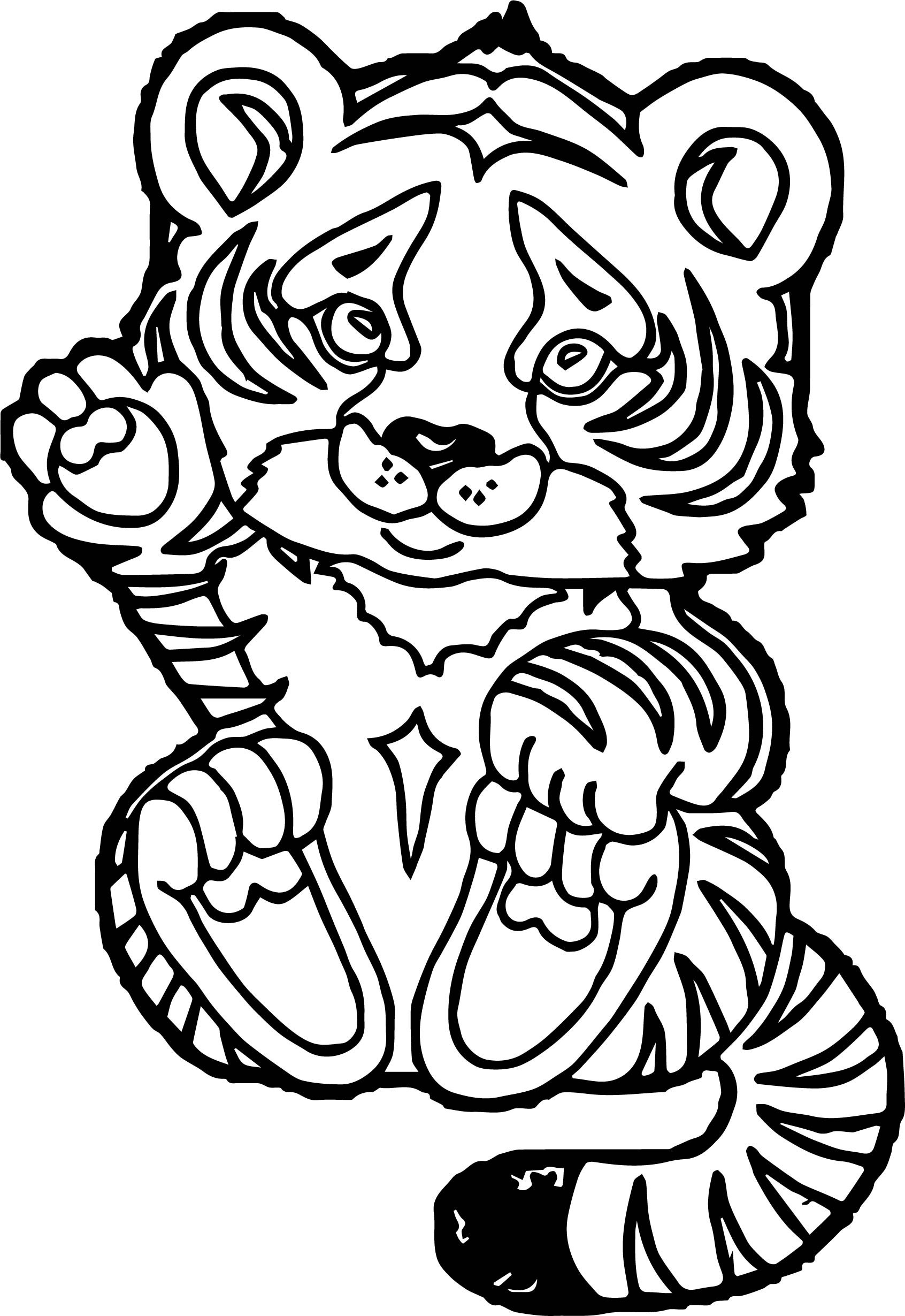 Tiger Coloring Pages for Kids Printable 37