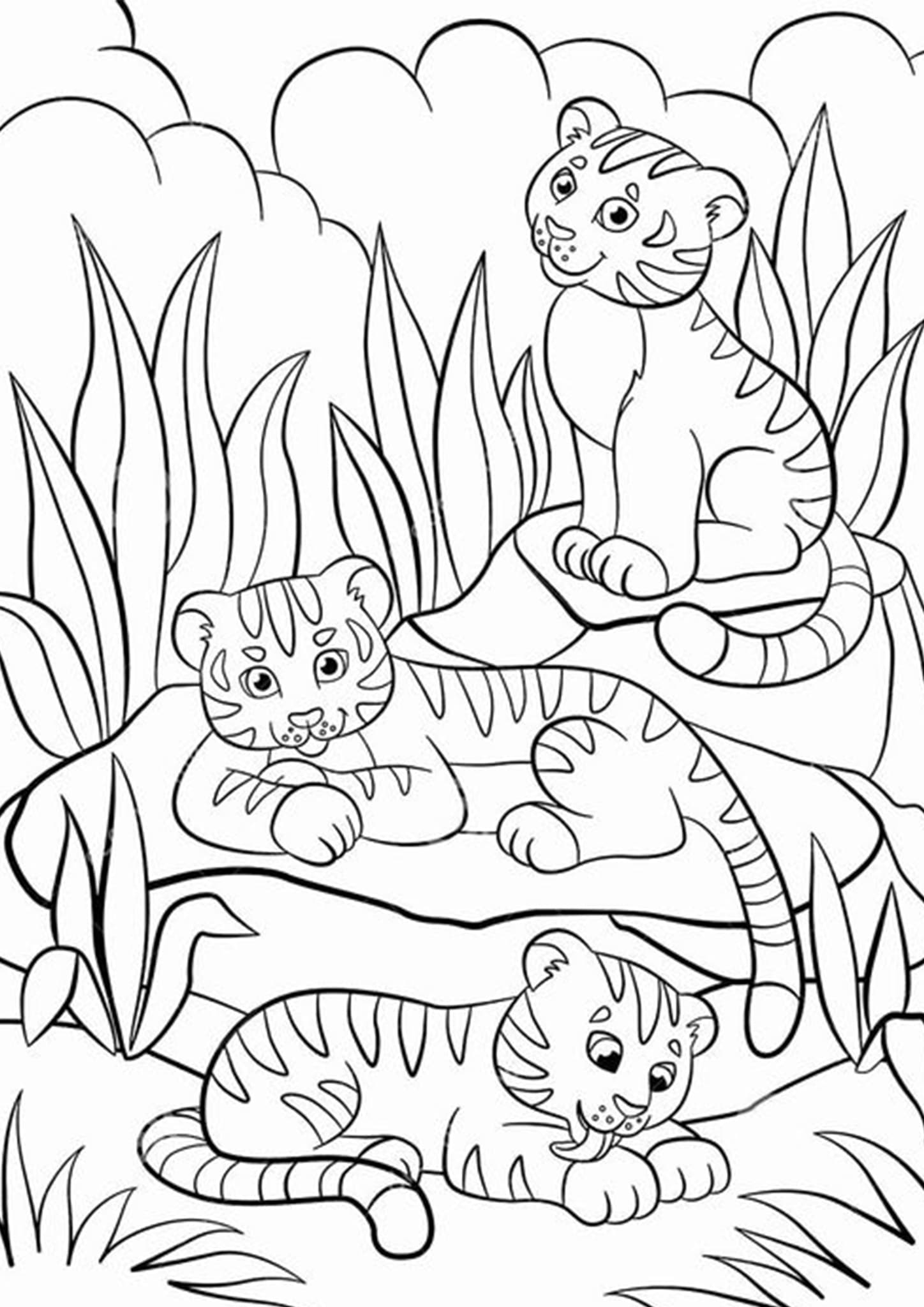 Tiger Coloring Pages for Kids Printable 49