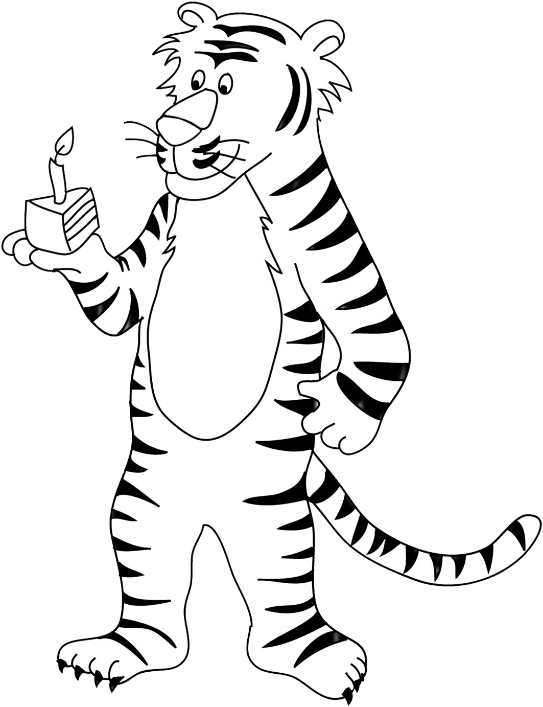 Tiger Coloring Pages for Kids Printable 50