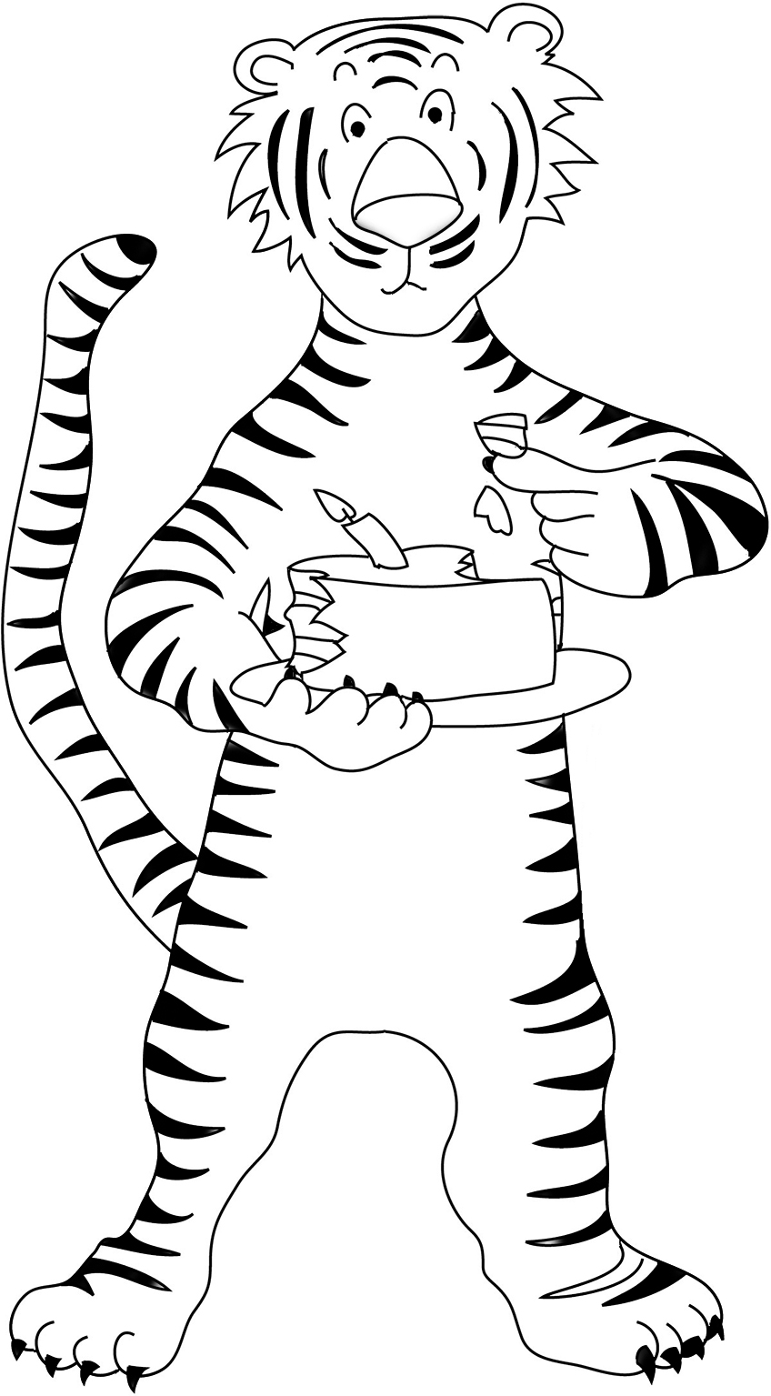 Tiger Coloring Pages for Kids Printable 53