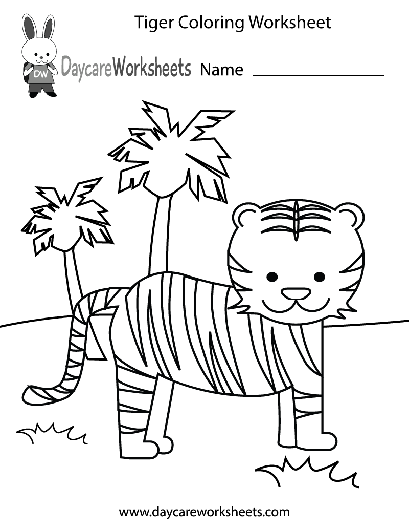 Tiger Coloring Pages for Kids Printable 57