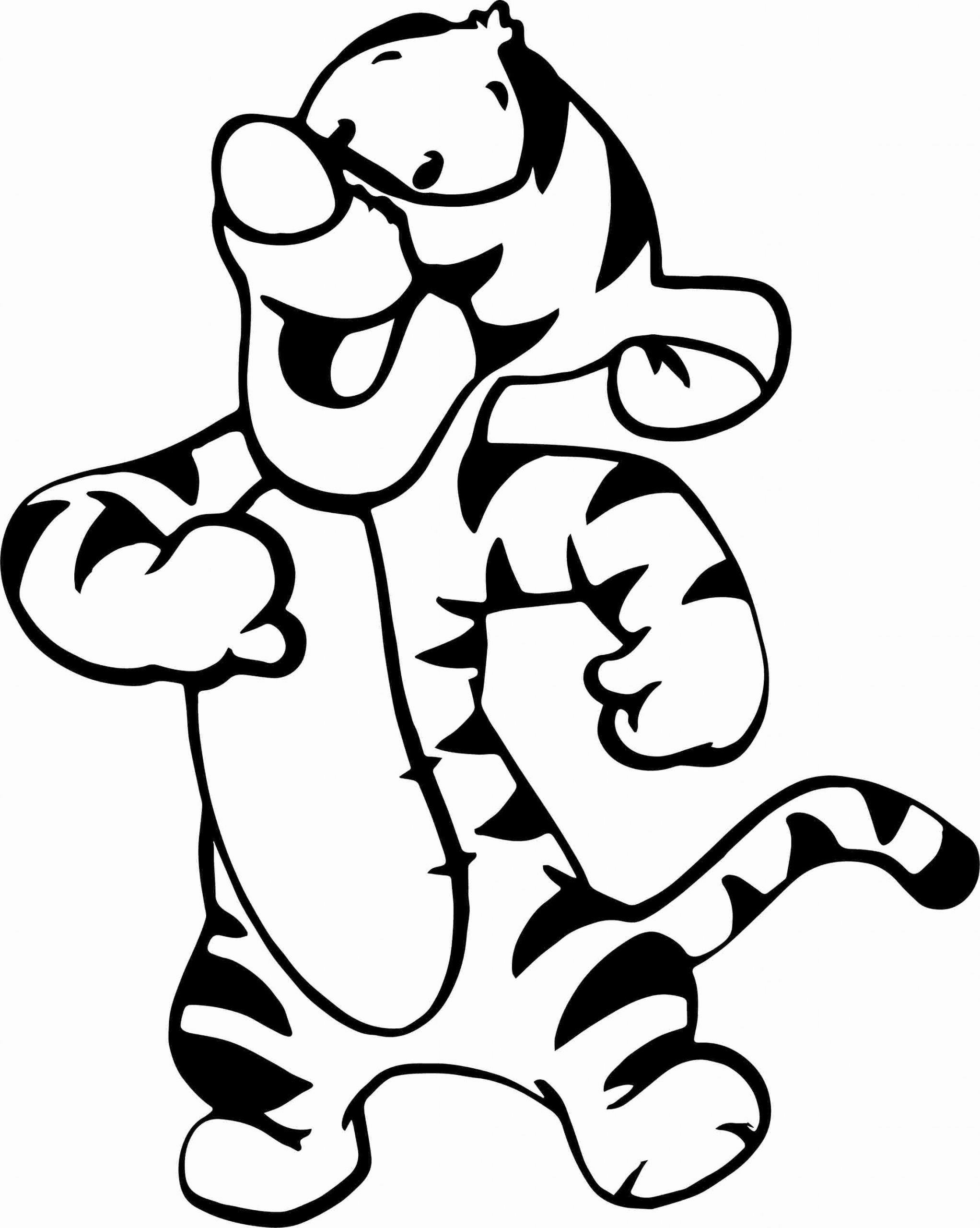 Tiger Coloring Pages for Kids Printable 7