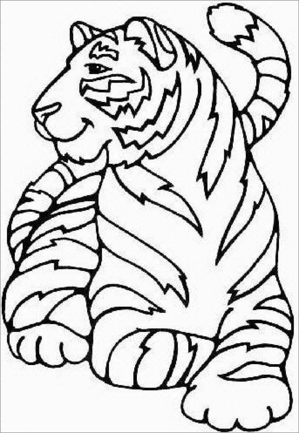 Tiger Coloring Pages for Kids Printable 78