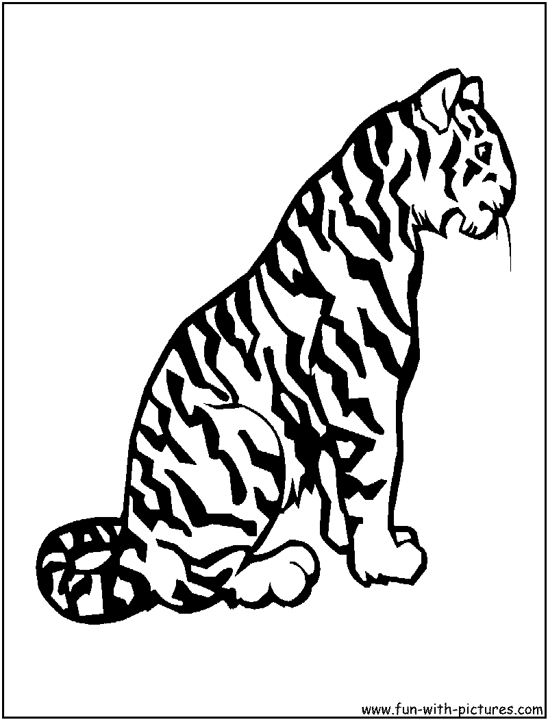 Tiger Coloring Pages for Kids Printable 79