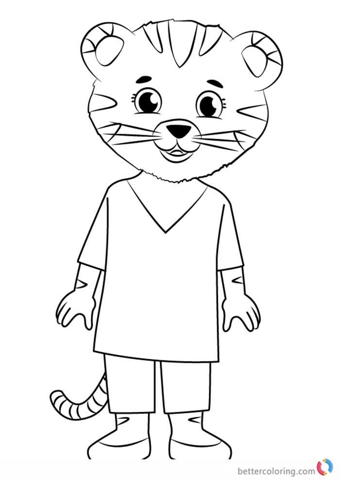 Tiger Coloring Pages for Kids Printable 8