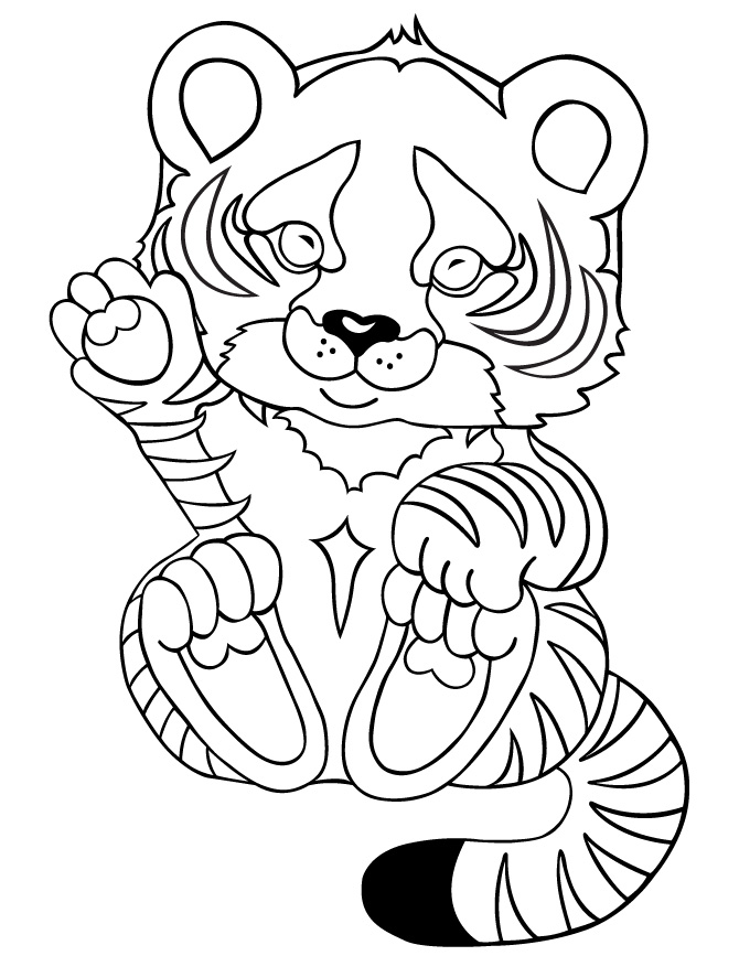 Tiger Coloring Pages for Kids Printable 82