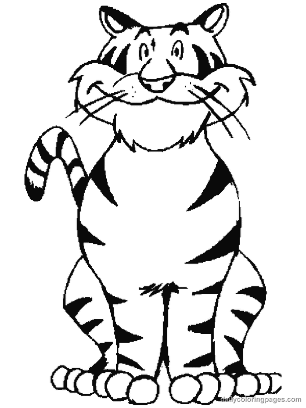 Tiger Coloring Pages for Kids Printable 87