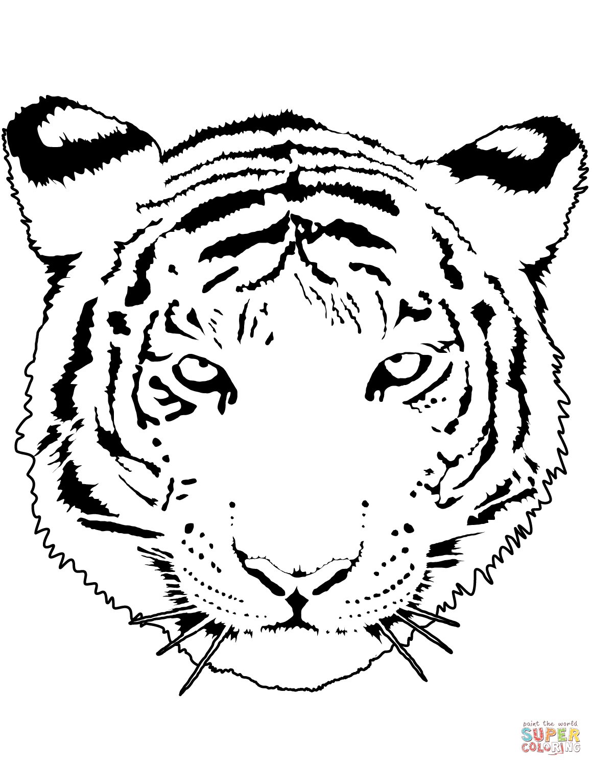 Tiger Coloring Pages for Kids Printable 96