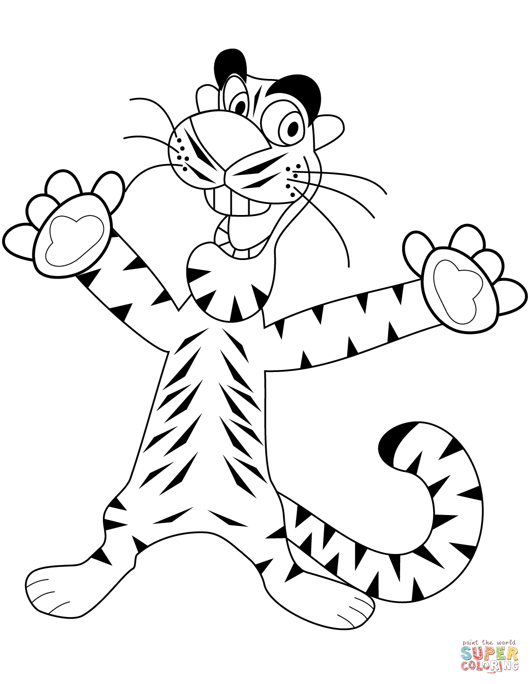 Tiger Coloring Pages for Kids Printable 98