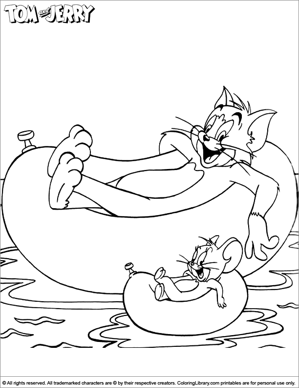 Tom and Jerry Coloring Pages Cartoon 13