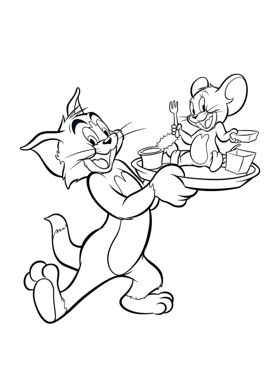 Tom and Jerry Coloring Pages Cartoon 14