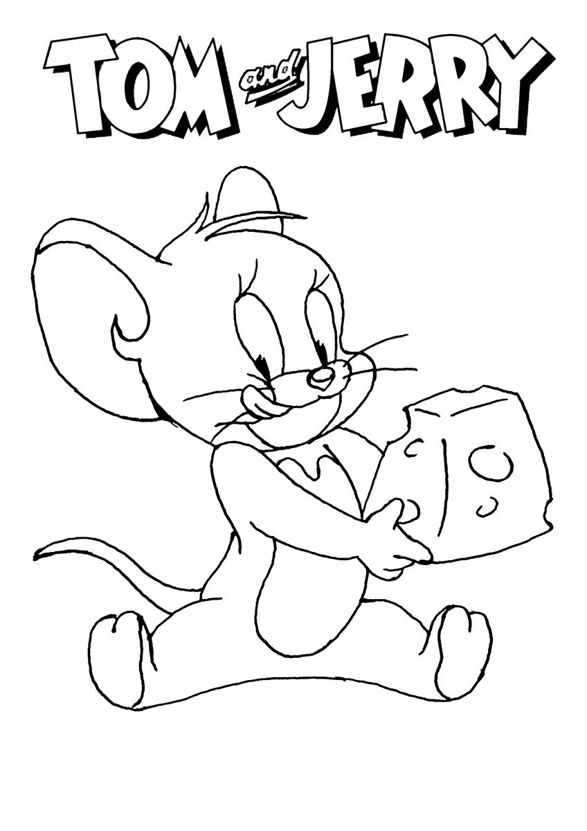 Tom and Jerry Coloring Pages Cartoon 2