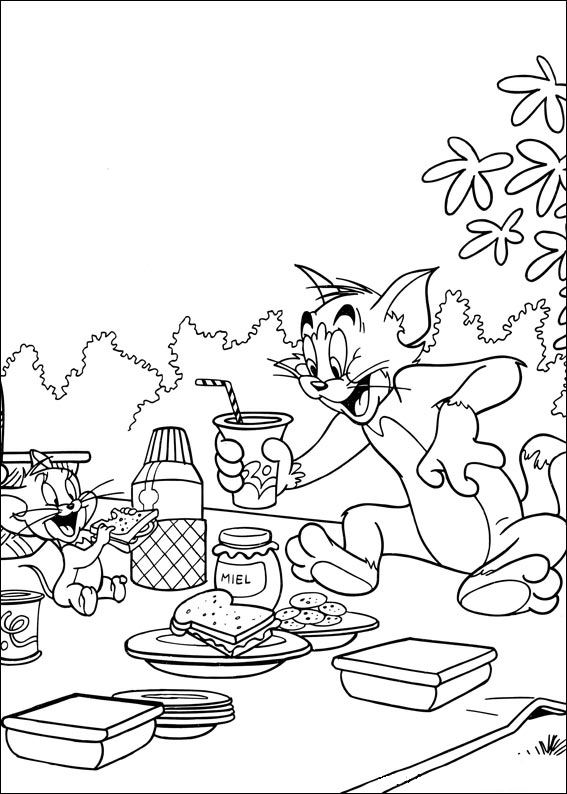 Tom and Jerry Coloring Pages Cartoon 28