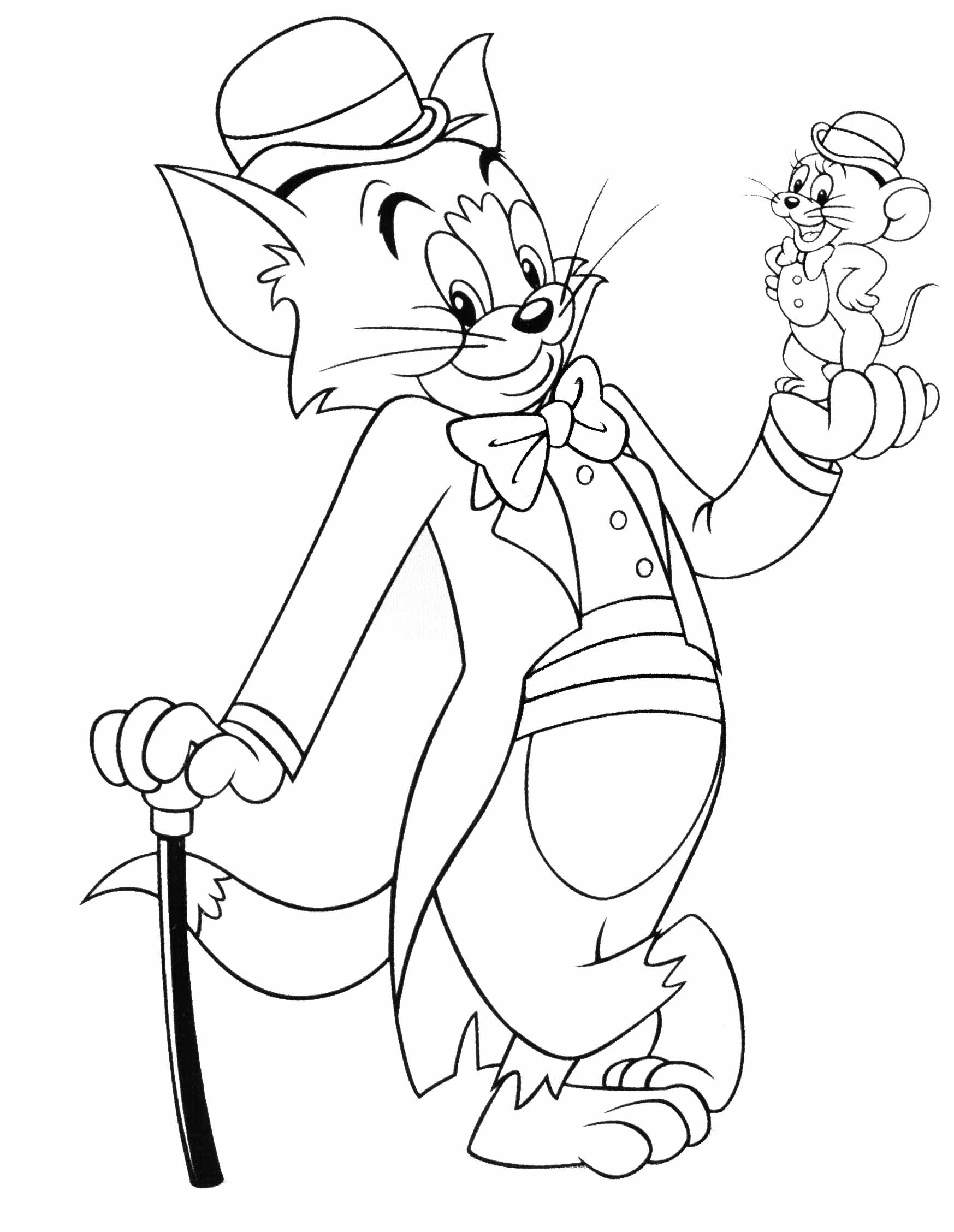 Tom and Jerry Coloring Pages Cartoon 33