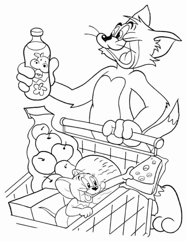 Tom and Jerry Coloring Pages Cartoon 34