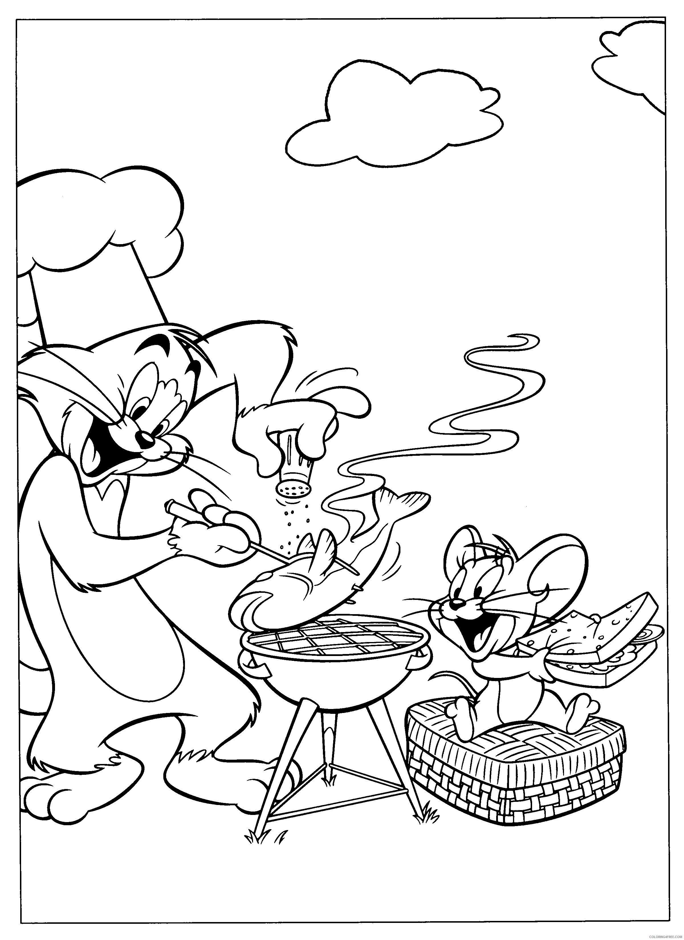 Tom and Jerry Coloring Pages Cartoon 35